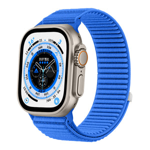 Apple Watch Ultra wave nylon bandje (fel blauw)