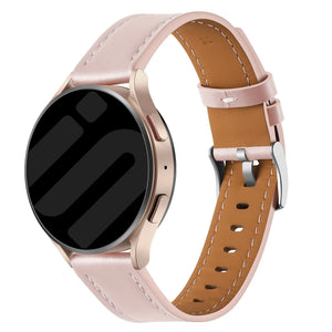 Fossil Gen 5e - 42mm 'one push' leren bandje (lichtroze)