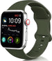 Apple Watch Ultra siliconen bandje (legergroen)