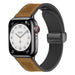 Apple Watch Ultra leren d-buckle bandje (lichtbruin)