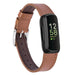 Fitbit Inspire 3 leren bandje (bruin)