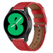 Samsung Galaxy Watch 4 44mm Leather Strap (Red)