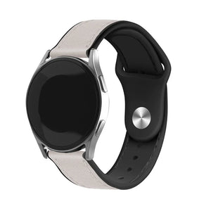 Amazfit Balance 2 leren hybrid bandje (wit)