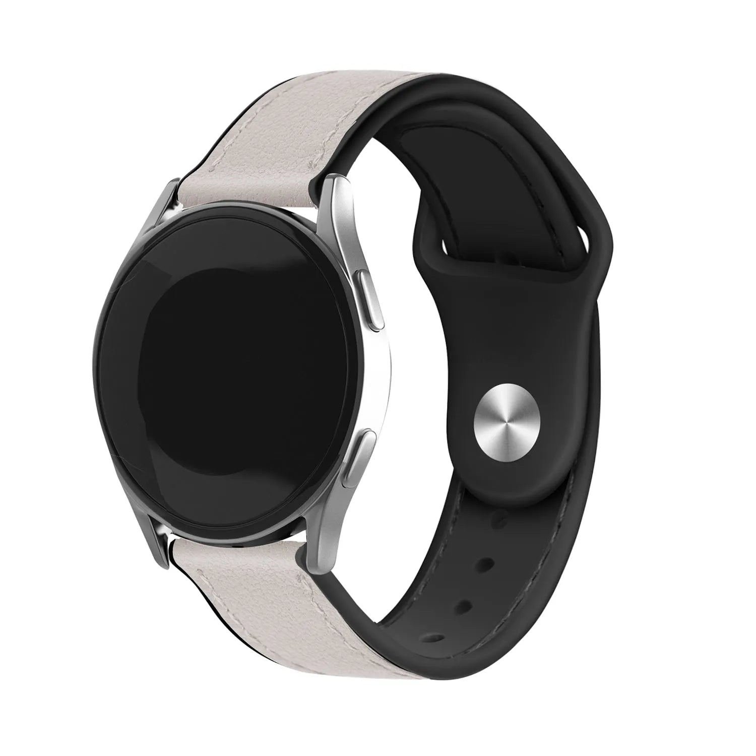 Coros Apex 42mm leren hybrid bandje (wit)