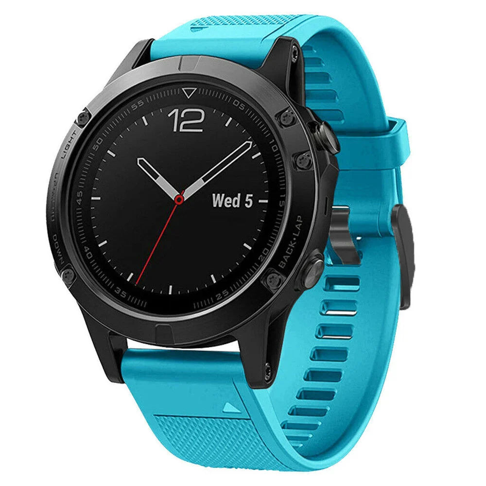 Garmin Forerunner 970 siliconen bandje (lichtblauw)