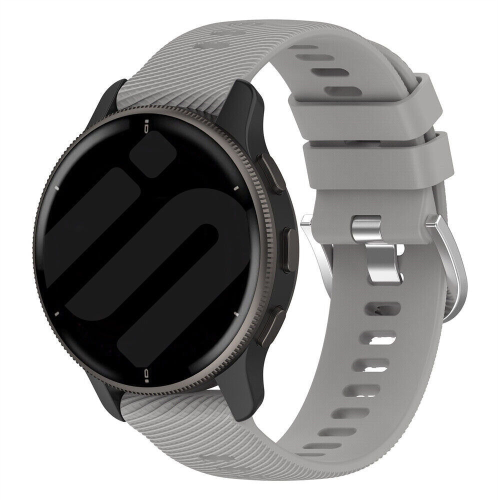 Garmin Vivomove Luxe Silicone Strap (Light Grey)