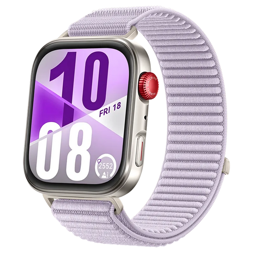 Huawei Watch Fit 4 Nylon Wave Strap (Light Purple)