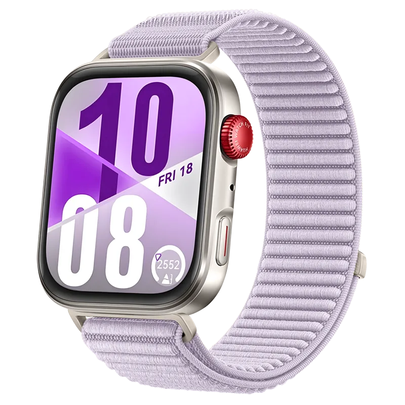 Huawei Watch Fit 4 Nylon Wave Strap (Light Purple)