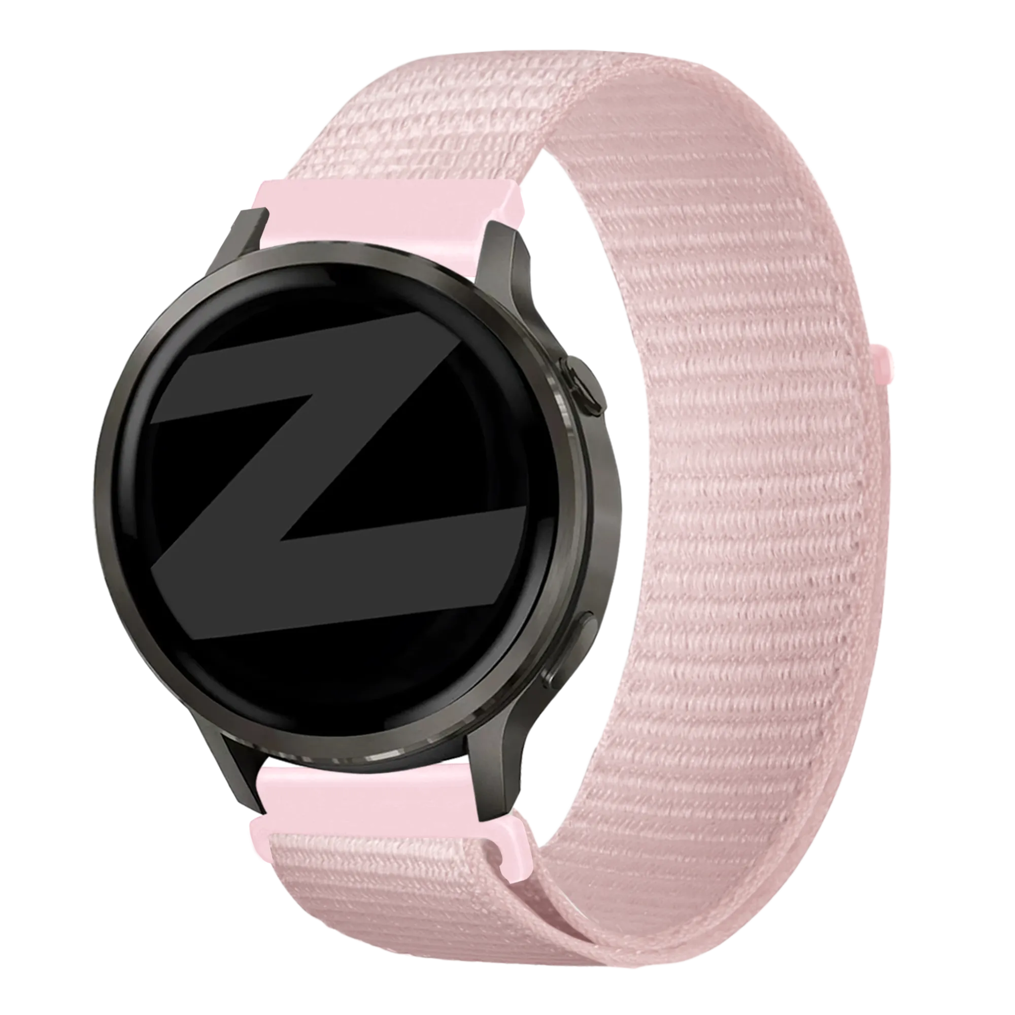Bandz Garmin Forerunner 265s Nylon Loop Strap (Light Pink)