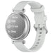 Pebble Round 2 - 14mm siliconen classic bandje (lichtgrijs)