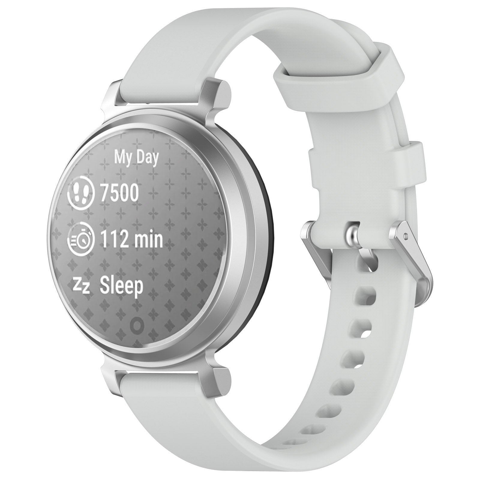 Garmin Lily 2 siliconen classic bandje (lichtgrijs)