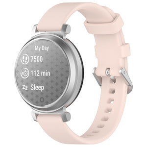 Garmin Lily 2 siliconen classic bandje (lichtroze)