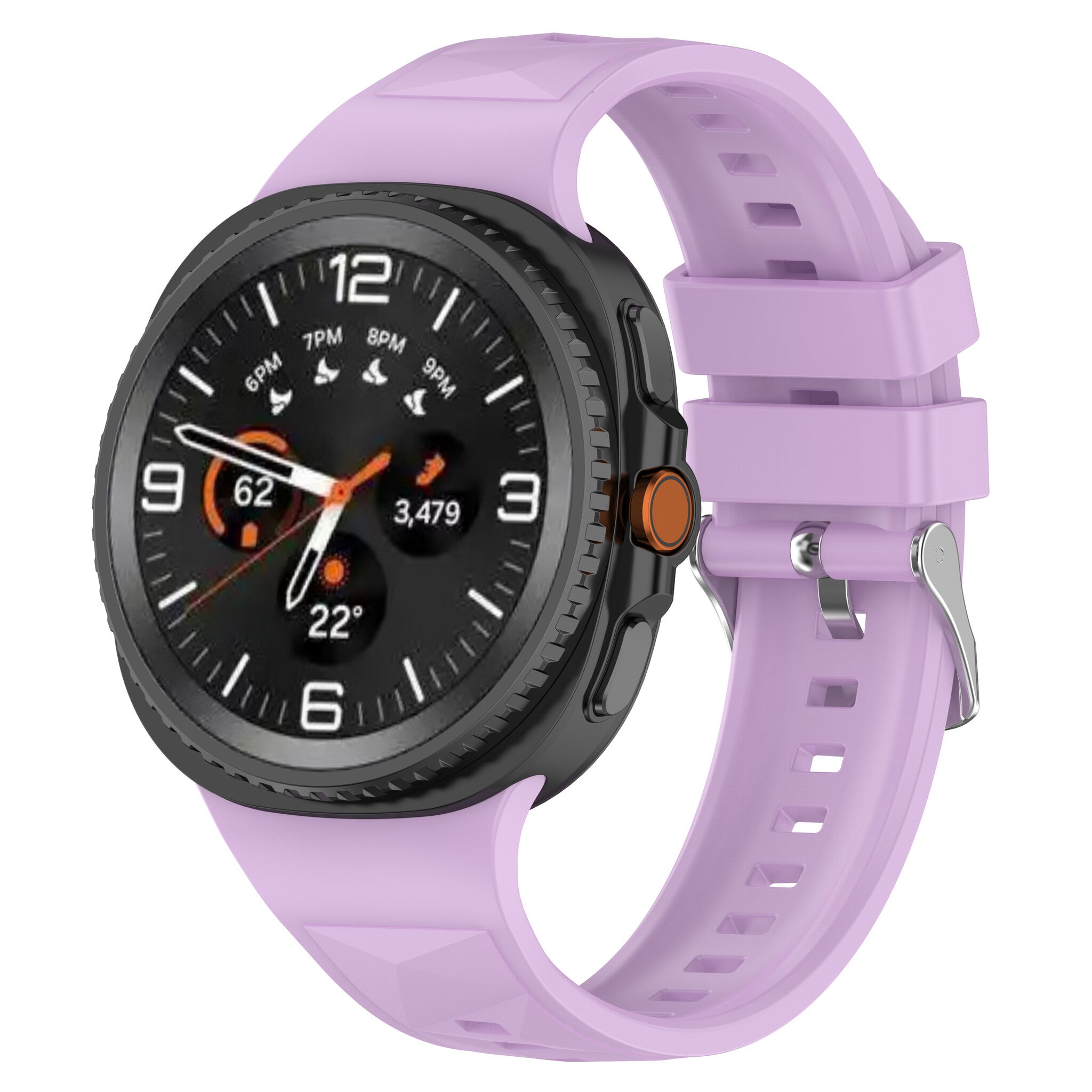 Samsung Galaxy Watch 9 - 40mm Diamond Silicone Strap (Lilac)