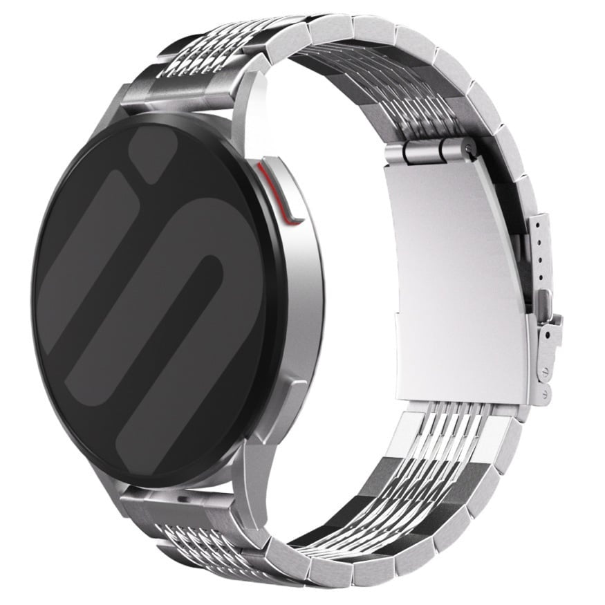 Amazfit Bip 6 luxe stalen schakel band (zilver)