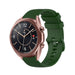 Samsung Galaxy Watch 3 41mm Luxe Siliconen bandje (legergroen)