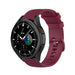 Samsung Galaxy Watch 4 Classic 46mm Luxe Siliconen bandje (donkerrood)