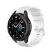 Samsung Galaxy Watch 4 Classic 46mm Luxe Siliconen bandje (wit)