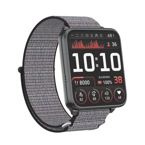 Garmin Venu X1 nylon bandje (grijsblauw)