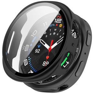 Samsung Galaxy Watch 8 - 44mm Hard Case with Glass (Black)