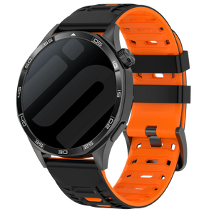 Gard Pro Health Smartwatch 2+ Mecha Sport Strap (Black/Orange)