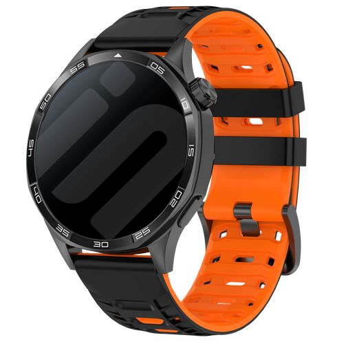 Gard Pro Health Smartwatch 2+ Mecha Sport Strap (Black/Orange)