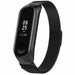 Xiaomi Mi band 3 / 4 Milanese band (zwart)