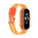 Xiaomi Mi Band 5 clear TPU bandje (transparant-oranje)
