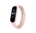 Xiaomi Mi band 5 / 6 siliconen bandje (lichtroze)