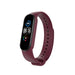 Xiaomi Mi Band 5 / 6 siliconen bandje (wijnrood)