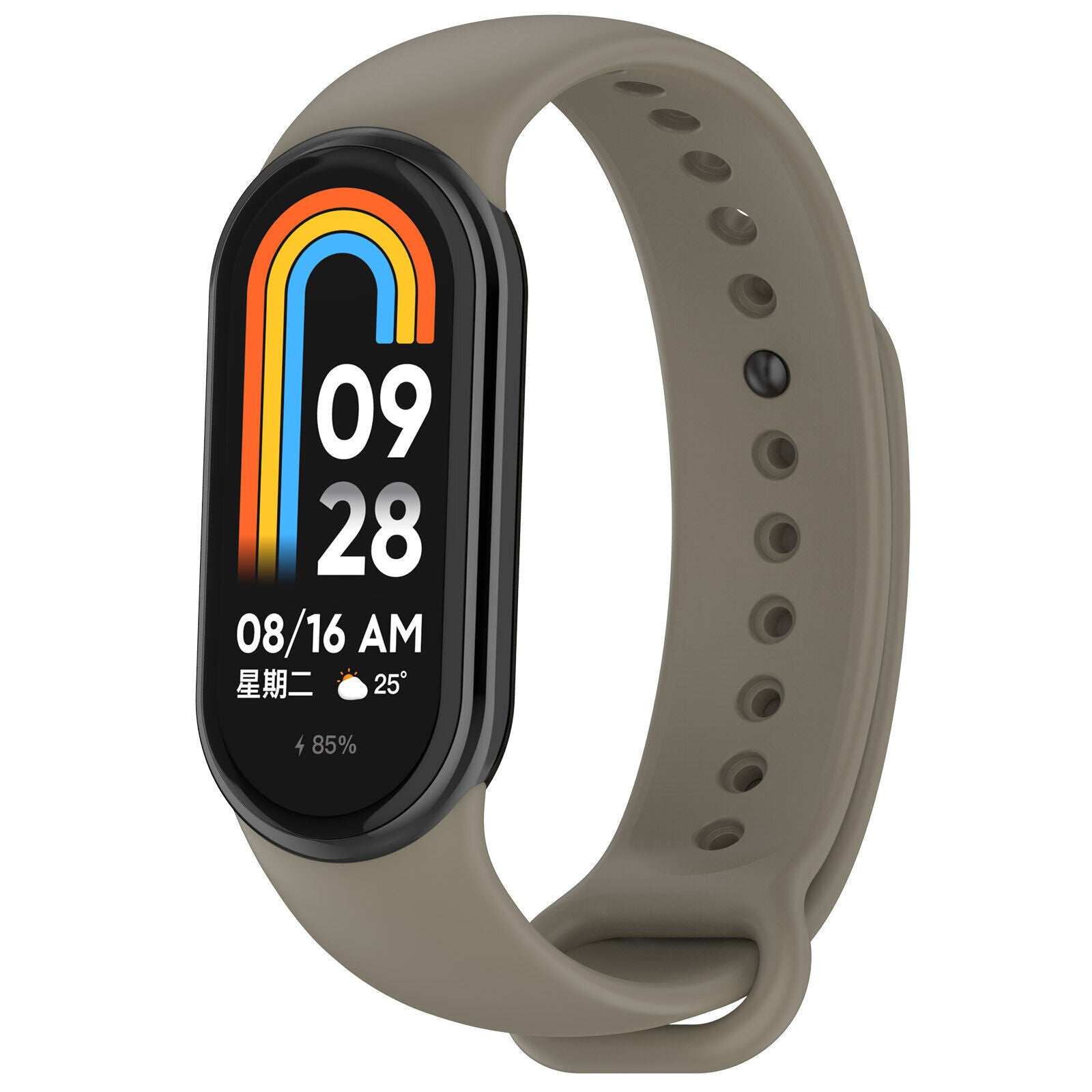 Xiaomi Smart Band 10 siliconen bandje (donkergrijs)