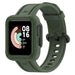 Xiaomi Mi Watch Lite siliconen bandje met frame (donkergroen)