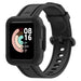 Xiaomi Mi Watch Lite siliconen bandje met frame (zwart)