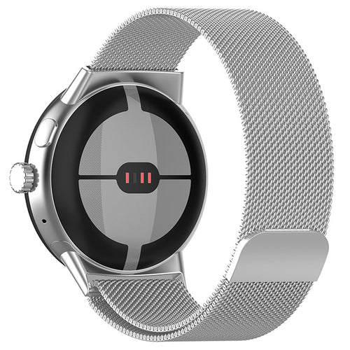 Google Pixel Watch 4 - 41mm Milanese band (zilver)