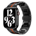 Apple Watch steel iron band (zwart/rood)