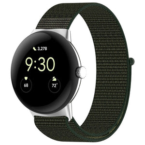 Google Pixel Watch 4 - 41mm nylon bandje (groen)