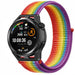 Huawei Watch GT Runner nylon band (regenboog)
