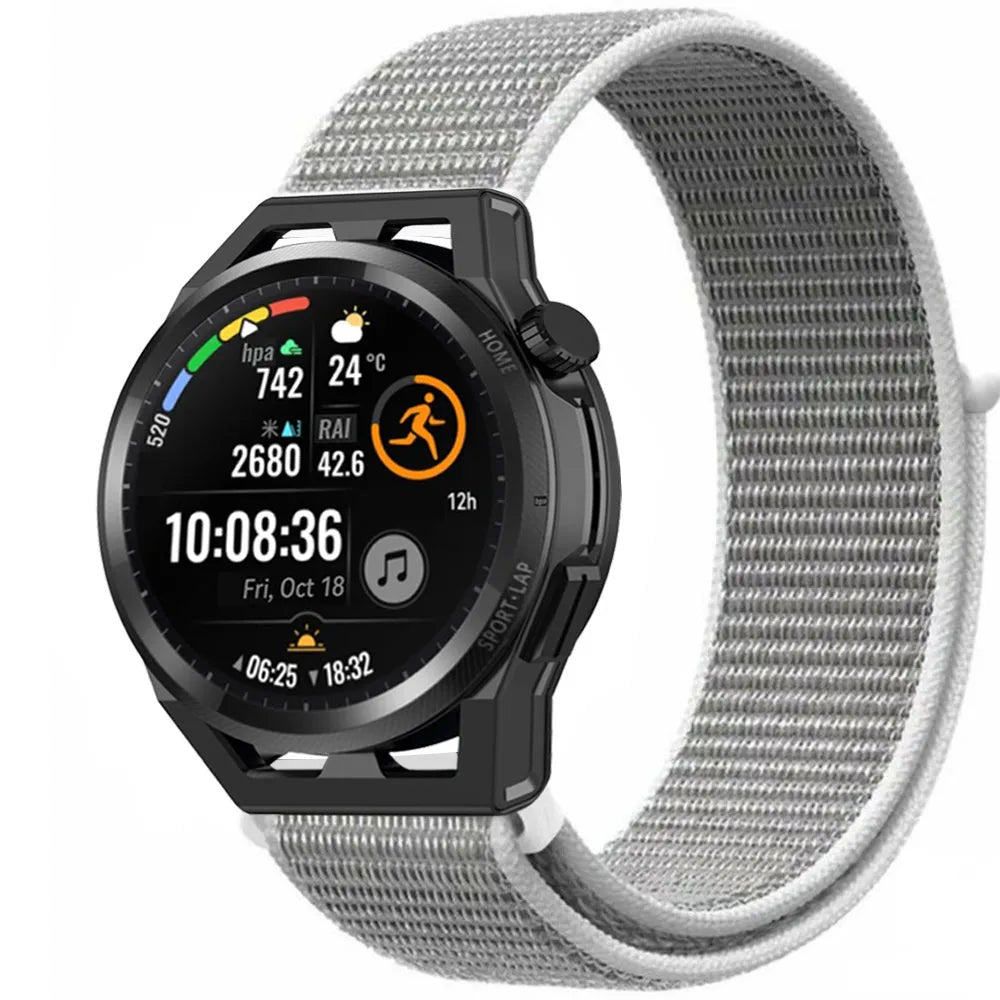 Nylon Strap, on a watch, 3/4 front view