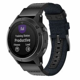 Garmin Instinct E - 45mm nylon hybrid bandje (blauw)