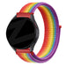 Bandz Garmin Vivomove Style Nylon Loop Strap (Rainbow)