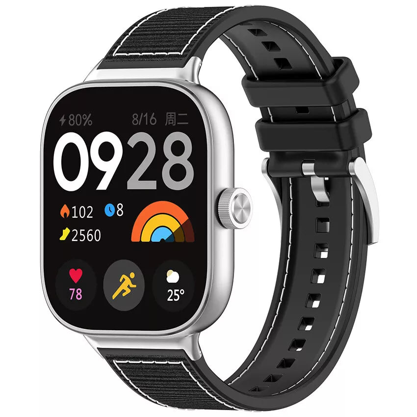 Xiaomi Smart Band 8 Pro nylon hybrid bandje (zwart)