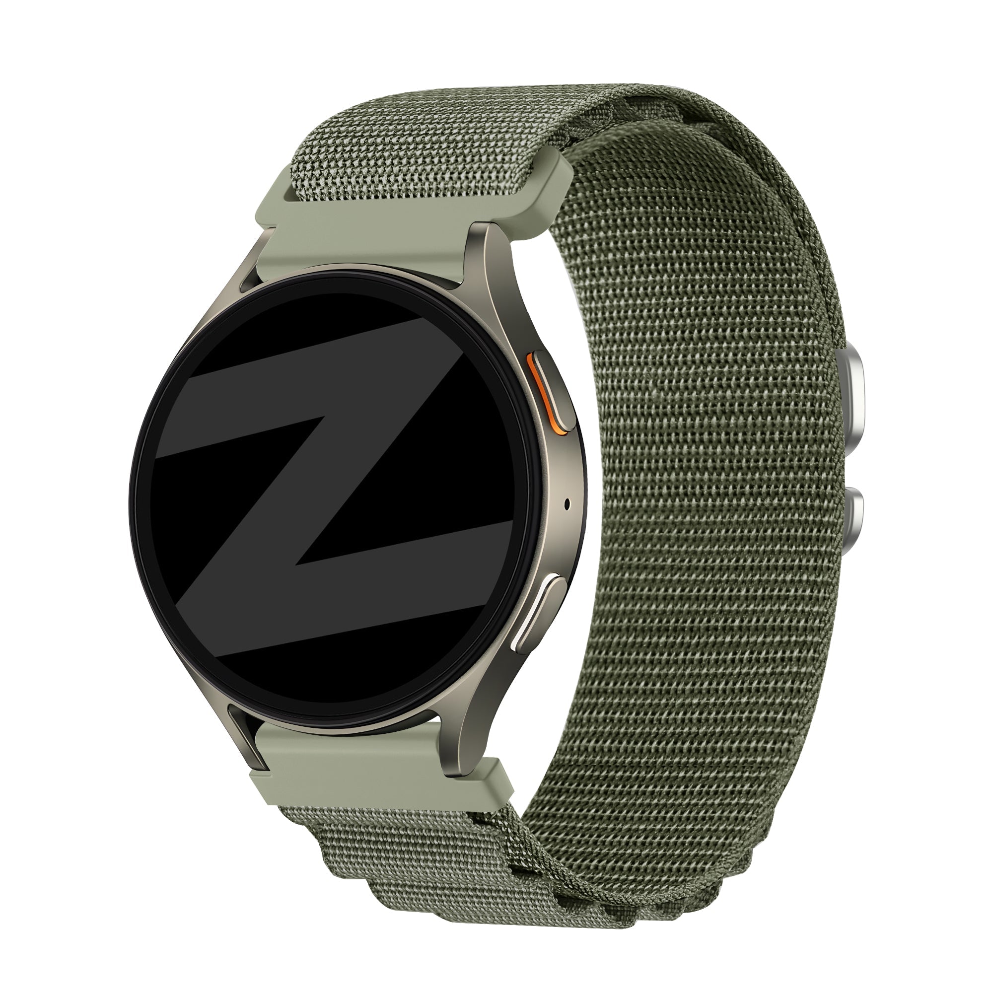 Bandz Huawei Watch Ultimate 2 Alpine nylon band (olijf)