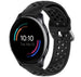 OnePlus Watch siliconen bandje met gaatjes (zwart) 