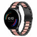 OnePlus Watch stalen band (zwart/roze)