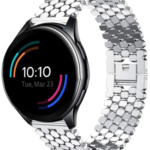 oneplus-watch-stalen-vis-band-zilver