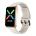 Oppo Watch Free siliconen bandje (zandwit)