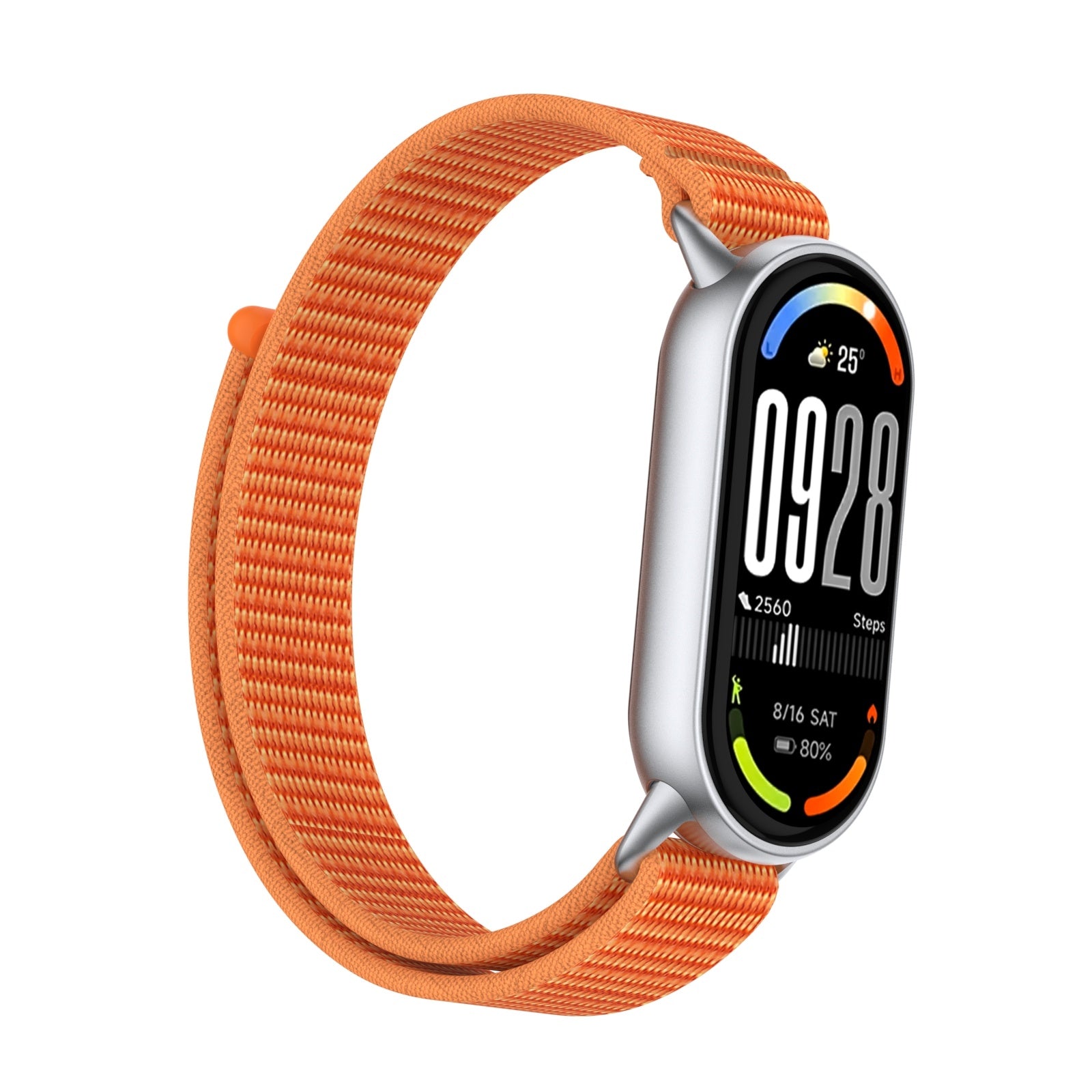 Xiaomi Smart Band 8 modern nylon band (oranje)