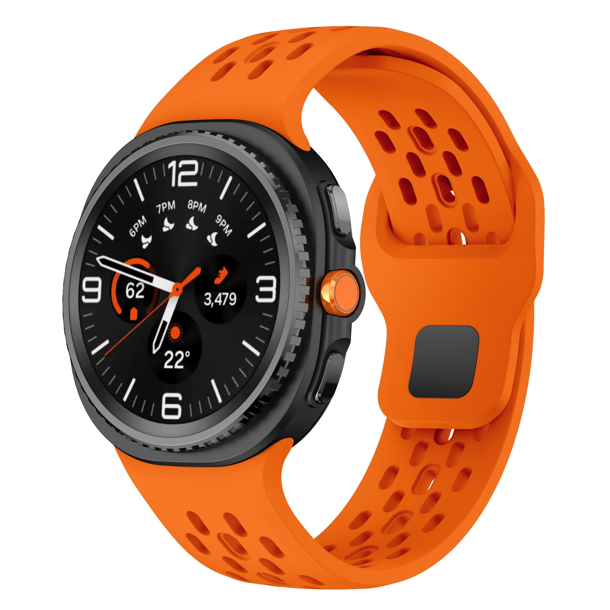 Samsung Galaxy Watch 9 - 44mm siliconen air bandje (oranje)