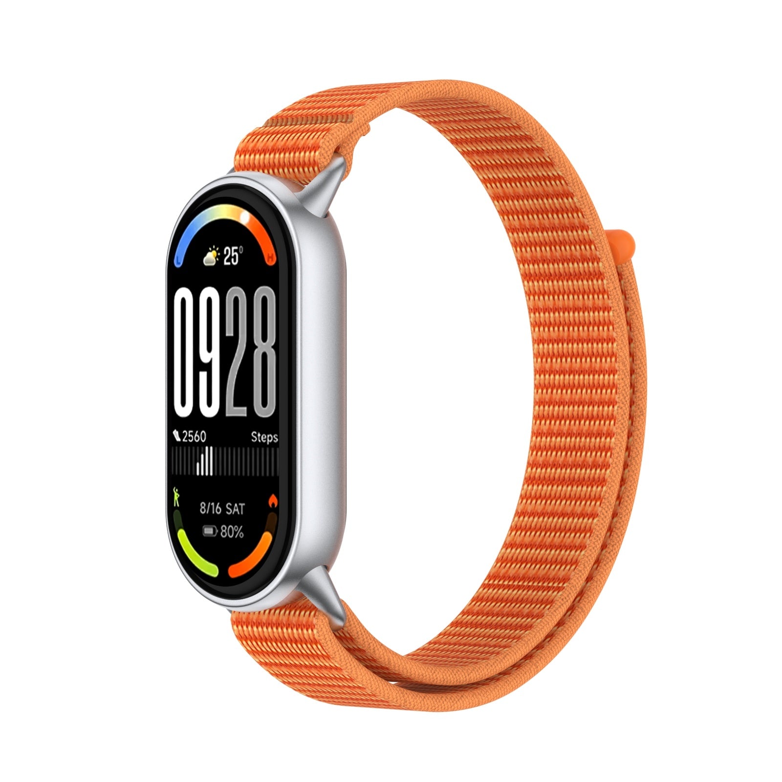 Xiaomi Smart Band 8 modern nylon band (oranje)