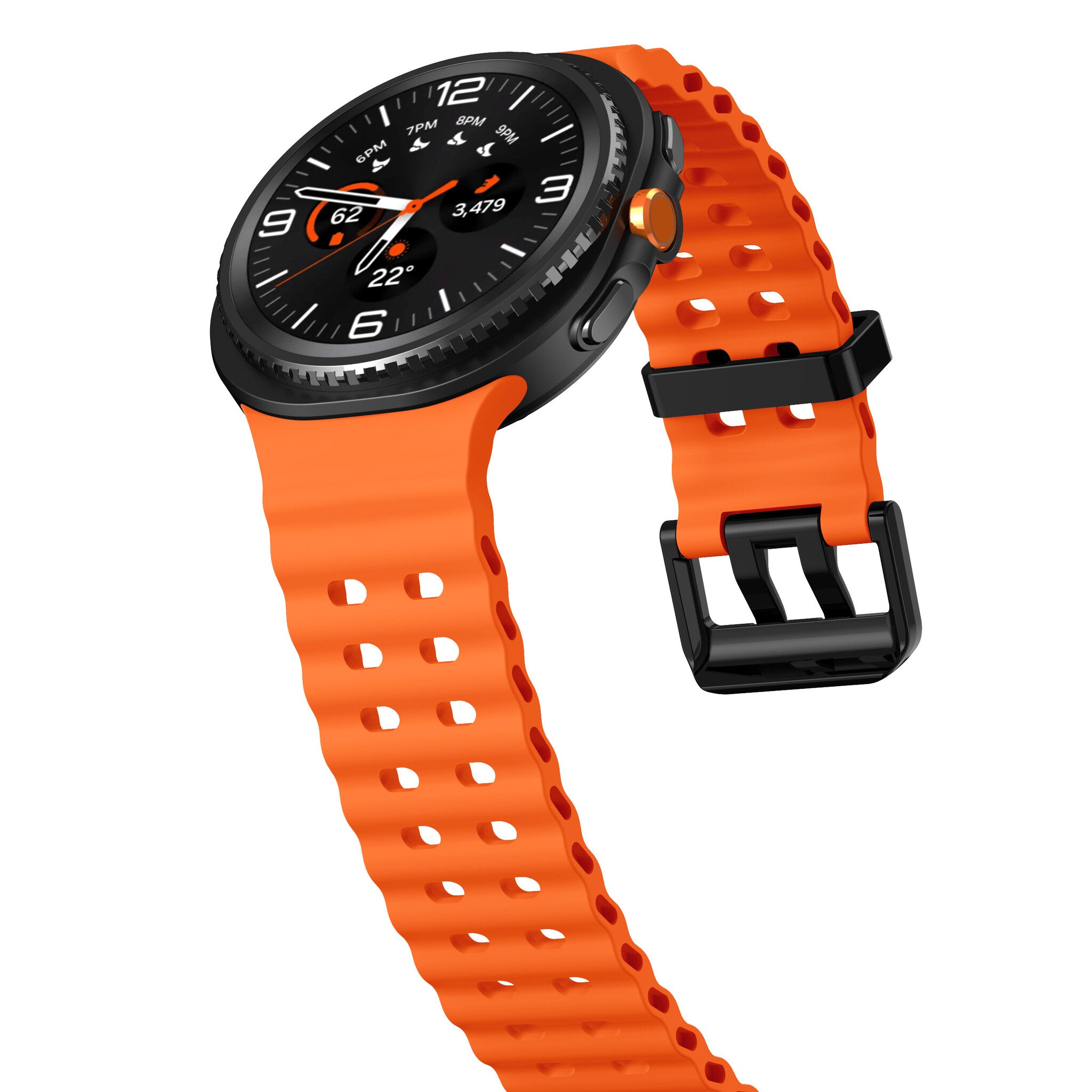 Samsung Galaxy Watch 9 - 44mm Ocean bandje (oranje)