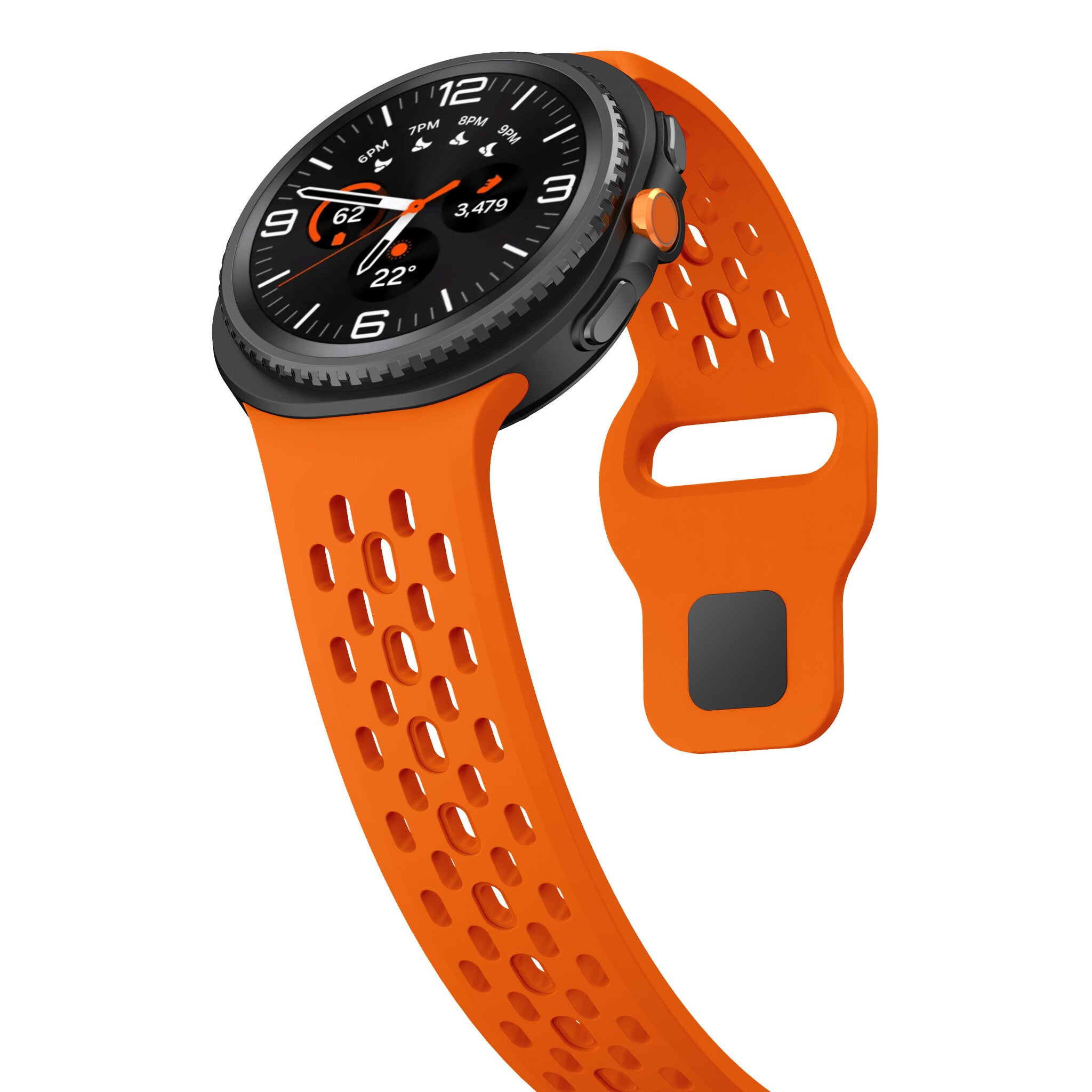 Samsung Galaxy Watch 9 - 44mm siliconen air bandje (oranje)